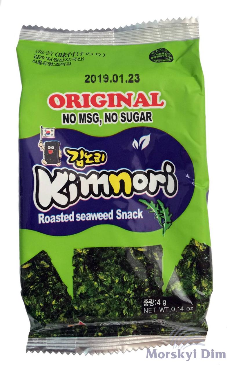 Чипси Нори Оригінальні, Kimnori, 4г
