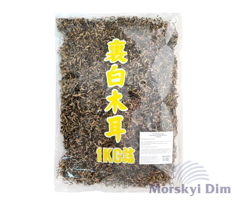 Гриби Fungus Black White сушені нарізані, JS, 1кг