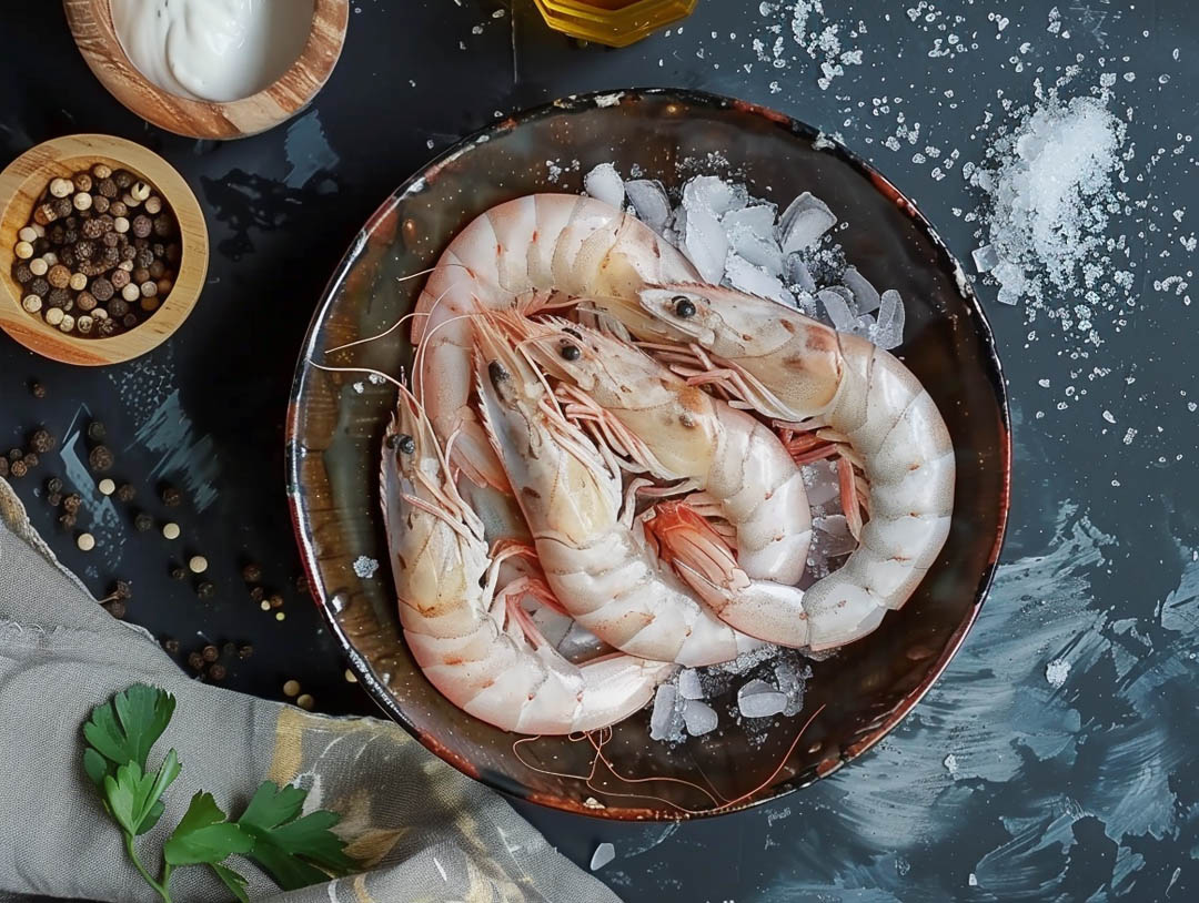 Different types of shrimp