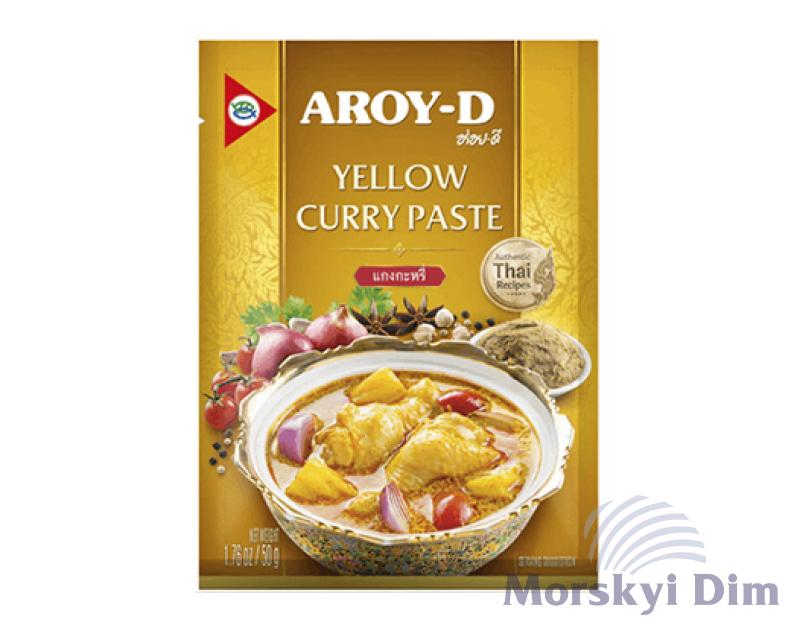 Паста каррі жовта, AROY-D, 50г
